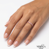 Rose gold women's ring #64962