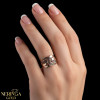 Rose gold women's ring #65212