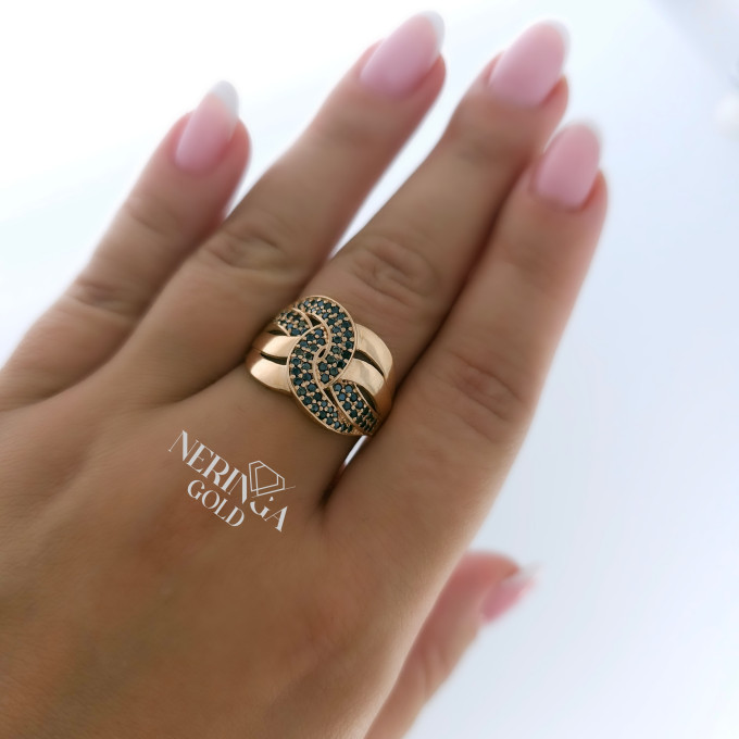 Rose gold women's ring #62887 Rose gold women's ring #62887