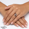 Rose gold women's ring #65686