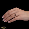 Rose gold women's ring #65639