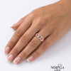 Rose gold women's ring #65639