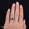 Rose gold women's ring #65233