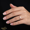 Rose gold women's ring #65356