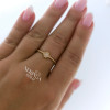 Rose gold women's ring #61407 Rose gold women's ring #61407
