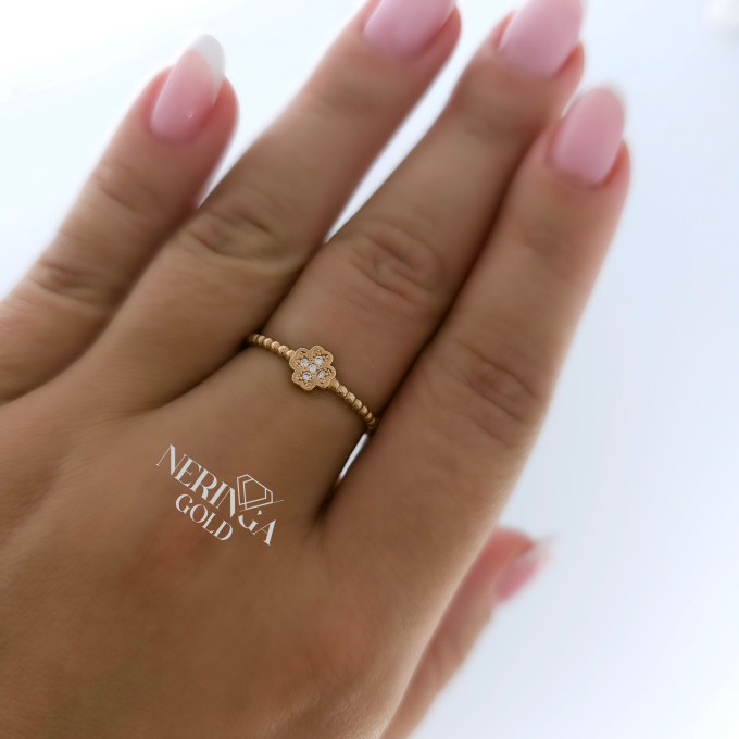 Rose gold women's ring #61407 Rose gold women's ring #61407