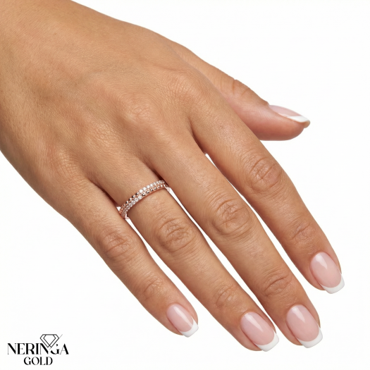Rose gold women's ring #67247