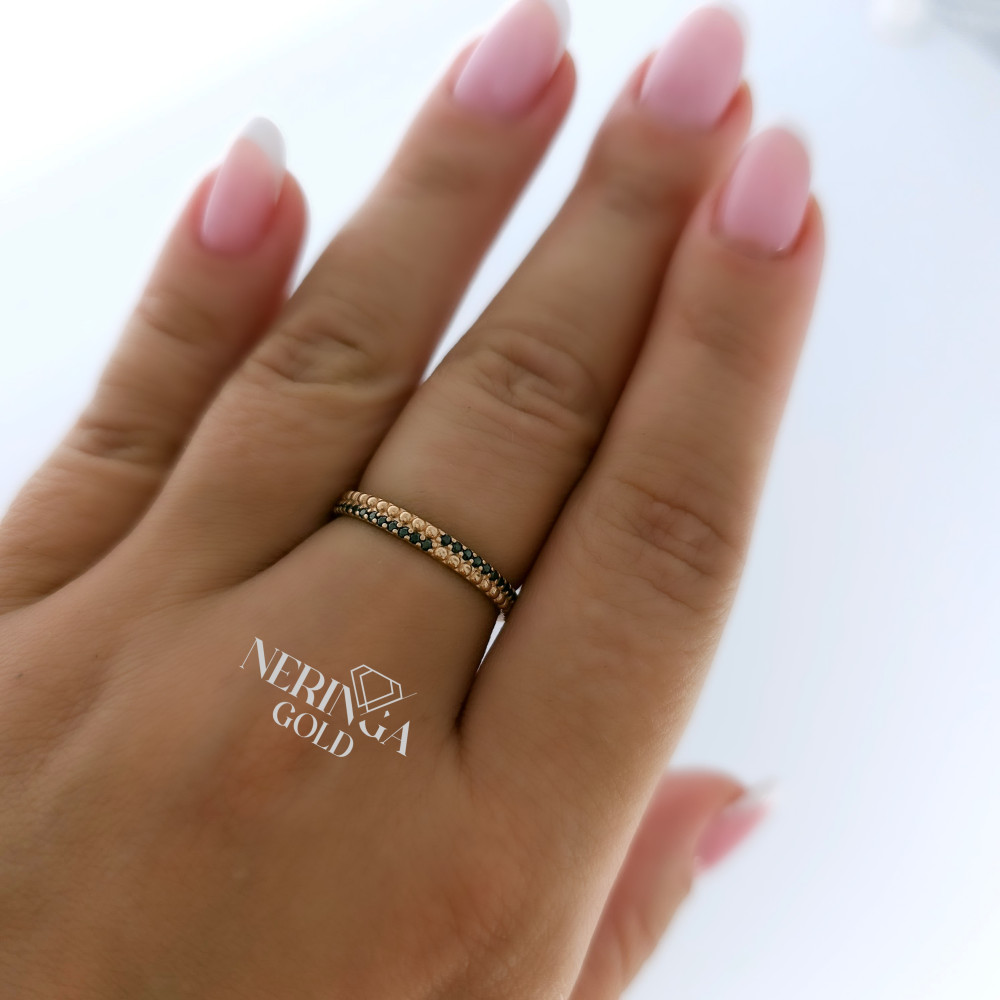 Rose gold women's ring #65464