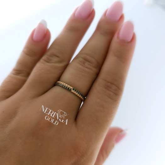 Rose gold women's ring #65464