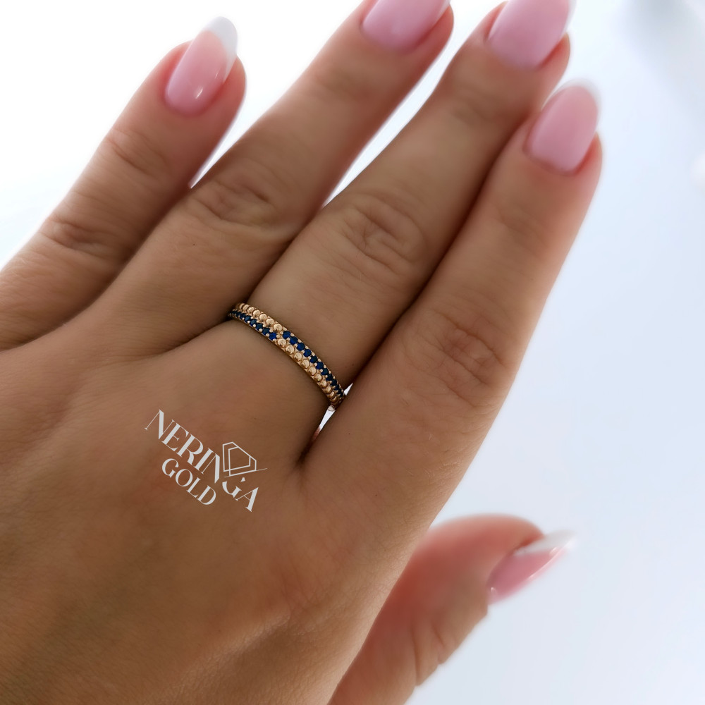 Rose gold women's ring #60041