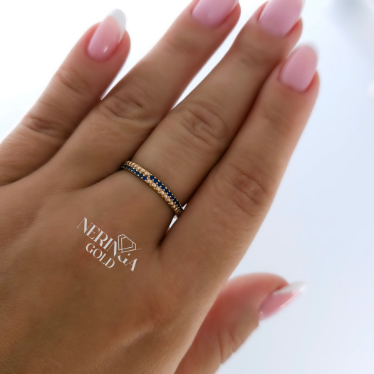 Rose gold women's ring #60041