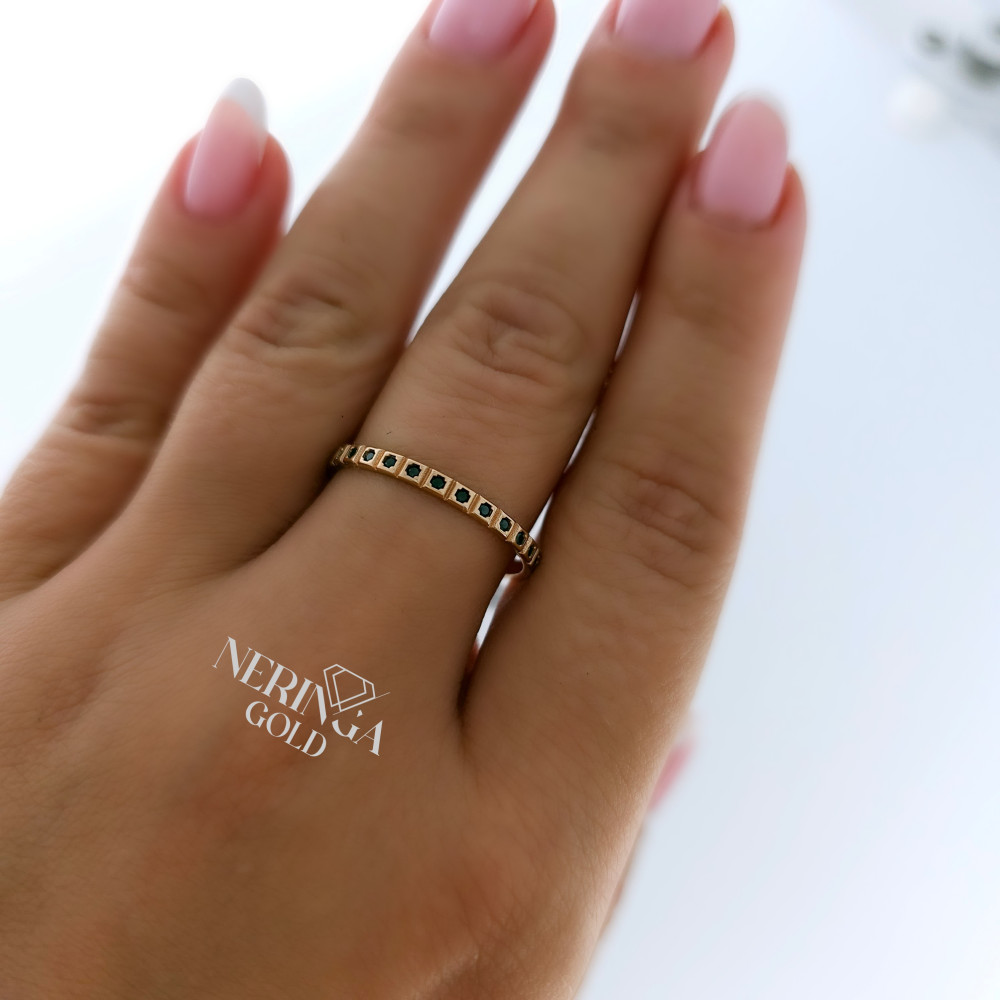 Rose gold women's ring #65062