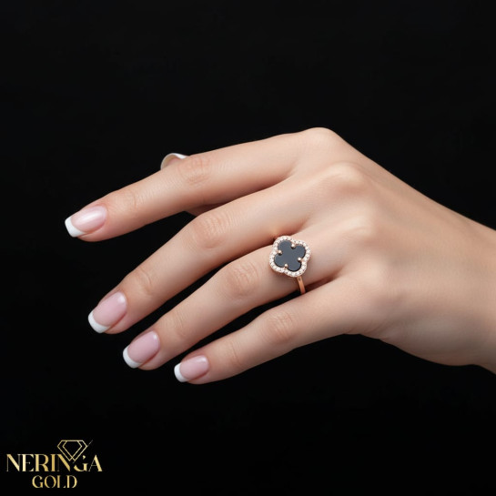 Rose gold women's ring #67599