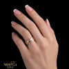 Rose gold women's ring #67610