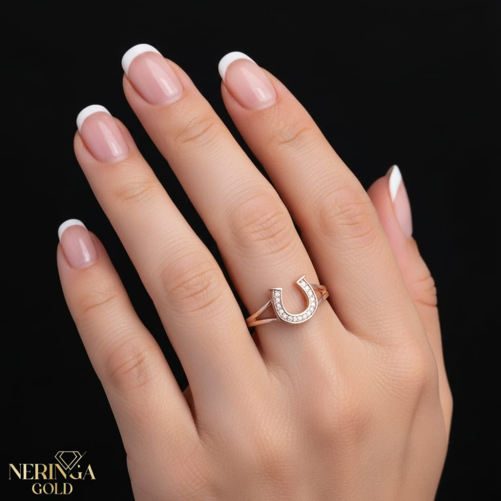 Rose gold women's ring #67614