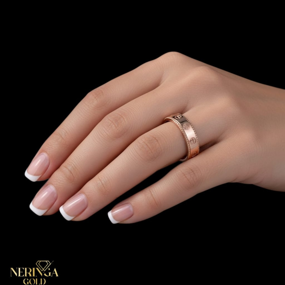 Rose gold women's ring #67615