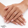 Rose gold women's ring #69200