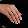 Rose gold women's ring #69109