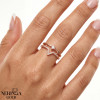 Rose gold women's ring #68749