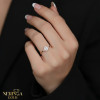 Rose gold women's ring #64931