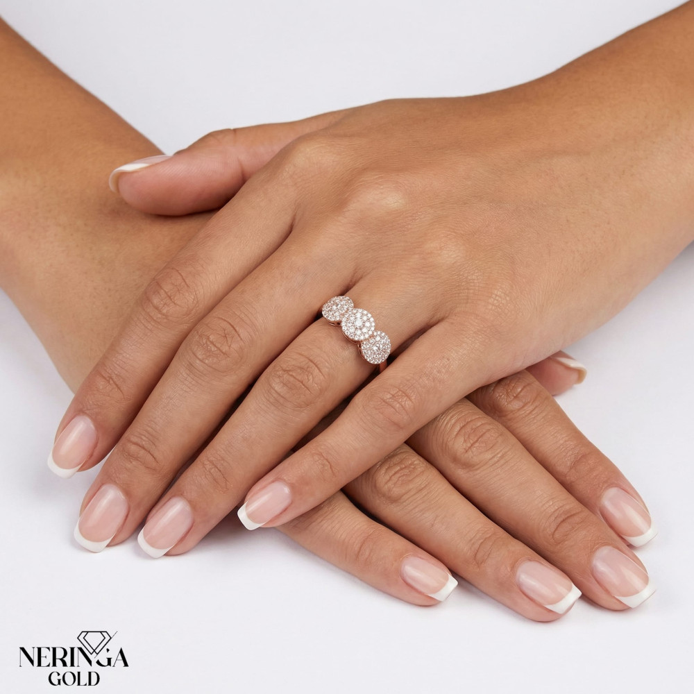 Rose gold women's ring #65592