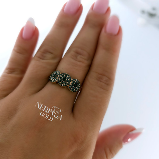 Rose gold women's ring #65395