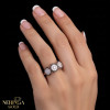 Rose gold women's ring #65043