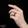 Rose gold women's ring #65090