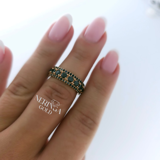 Rose gold women's ring #65214