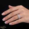 Rose gold women's ring #65156