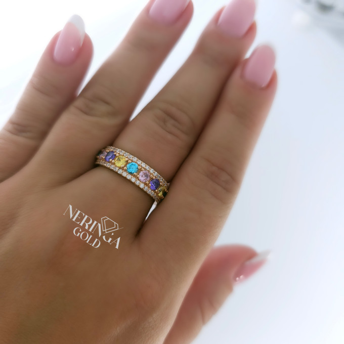 Rose gold women's ring #63338 Rose gold women's ring #63338