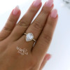 Rose gold women's ring #61290