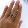 Rose gold women's ring #61036