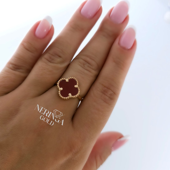 Rose gold women's ring #60048