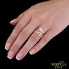 Rose gold women's ring #60003