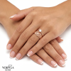 Rose gold women's ring #60003