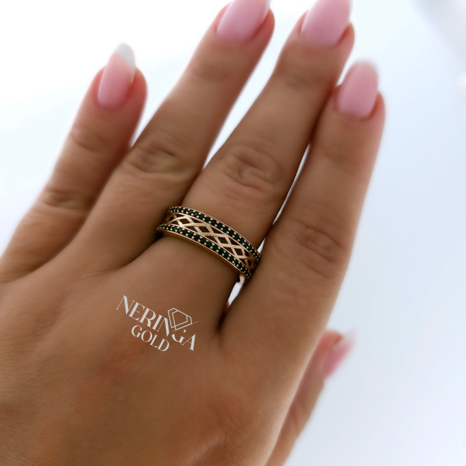 Rose gold women's ring #61112 Rose gold women's ring #61112