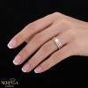 Rose gold women's ring #65635