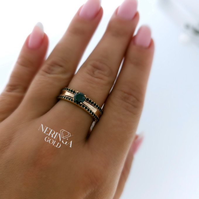 Rose gold women's ring #61070 Rose gold women's ring #61070