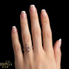 Rose gold women's ring #65513