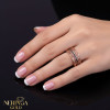 Rose gold women's ring #65676