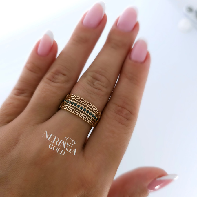 Rose gold women's ring #61012 Rose gold women's ring #61012