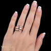 Rose gold women's ring #65162