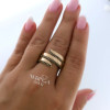 Rose gold women's ring #61052 Rose gold women's ring #61052
