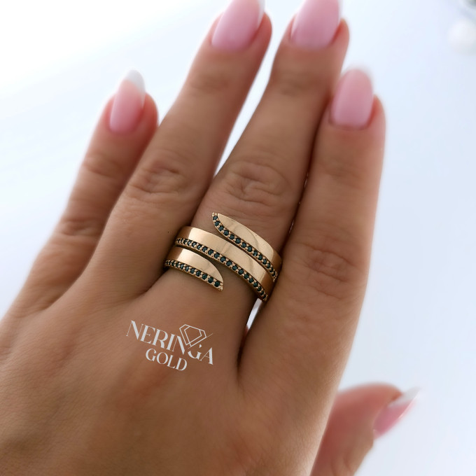 Rose gold women's ring #61052 Rose gold women's ring #61052