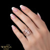 Rose gold women's ring #65387