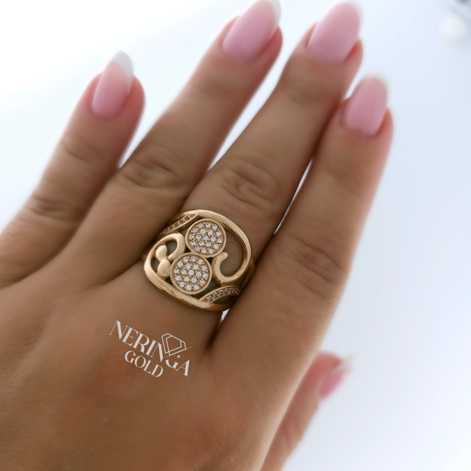 Rose gold women's ring #61390 Rose gold women's ring #61390