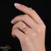 Rose gold women's ring #65057