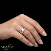 Rose gold women's ring #64997