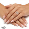 Rose gold women's ring #65270